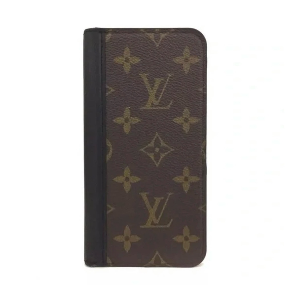 Louis Vuitton iPhone 11/12/13 + Pro Case Monogram iPhone Wallet Cards Cash Bills